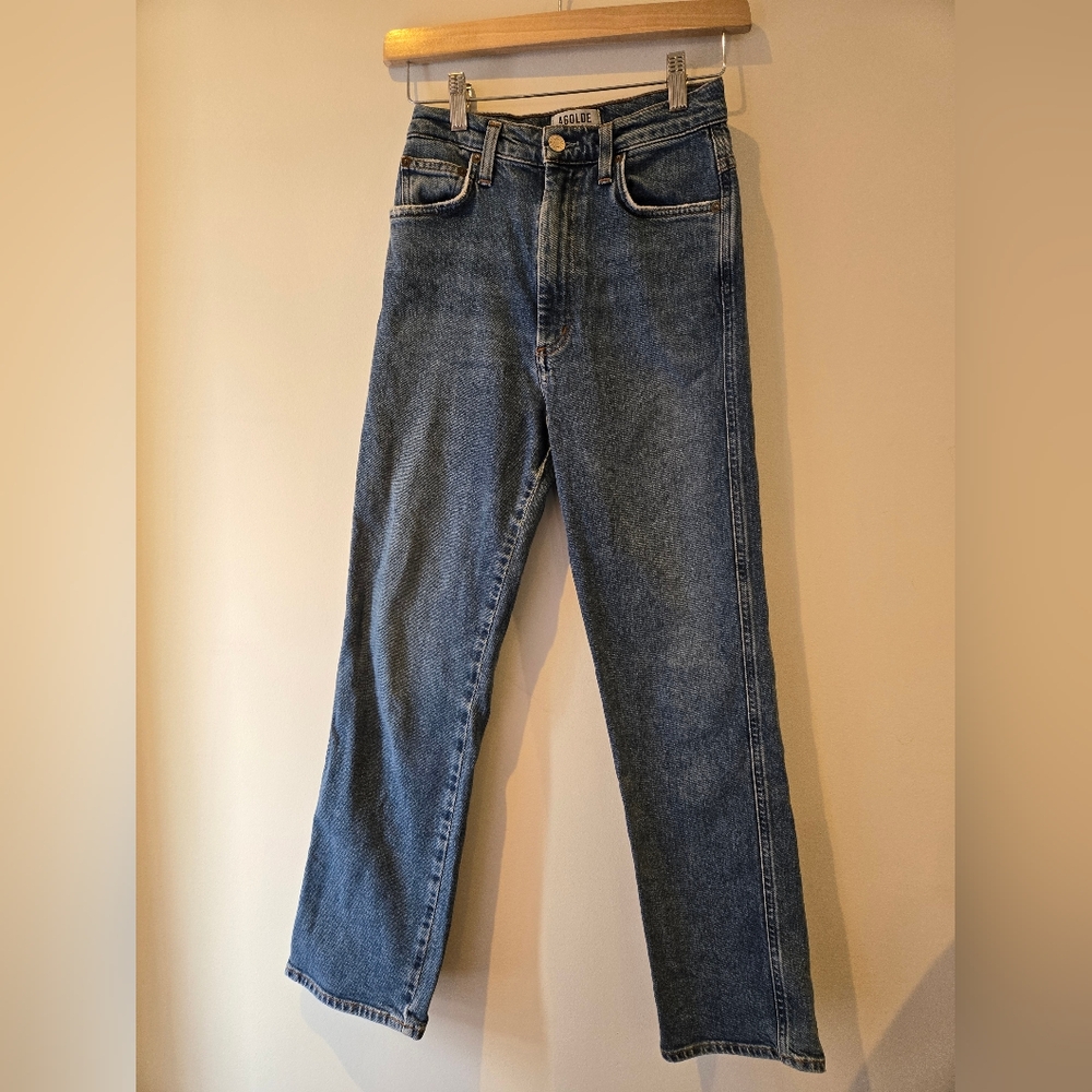 AGOLDE High Rise Straight Jeans Size 24